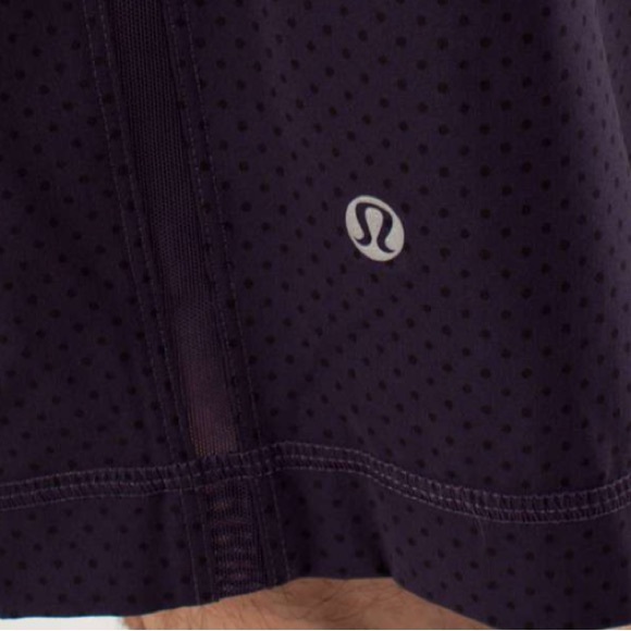 Lululemon Run: Response Short Reversed Mini Polka Dot Black Swan / Black - Picture 7 of 16